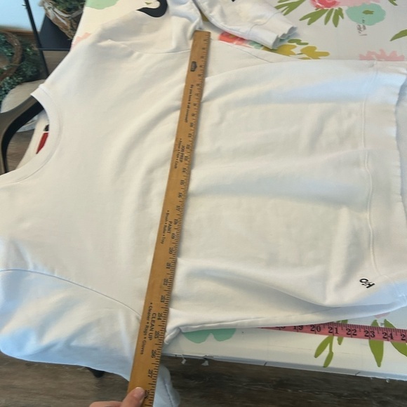 Hugo men's XL White crewneck sweater with black logos - Picture 12 of 12